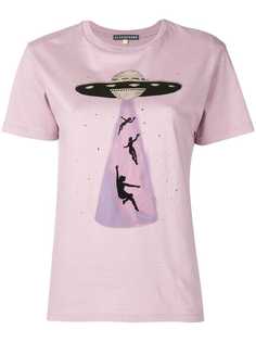 Alexa Chung футболка с принтом Alien Abduction