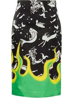 Prada юбка с принтом
