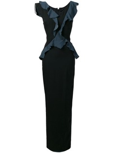 Chalayan платье макси без рукавов с рюшами