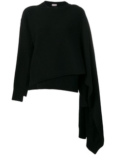 MRZ асимметричный джемпер с драпировкой