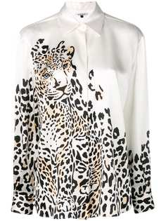 Krizia рубашка с принтом леопарда