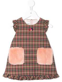 Familiar tartan knit dress