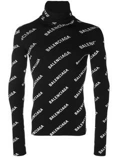 Balenciaga джемпер с принтом логотипа