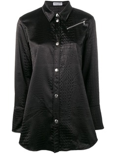 Sonia Rykiel рубашка с эффектом змеиной кожи