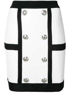 Balmain юбка мини двубортного фасона