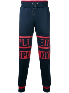 Plein Sport зауженные джоггеры с логотипом