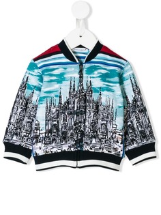 Dolce & Gabbana Kids куртка-бомбер с принтом Duomo