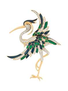 Susan Caplan Vintage Bird embellished brooch