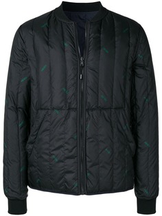 Kenzo пуховик с рисунком из логотипов