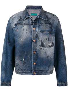 Paura джинсовая куртка с эффектом брызг краски