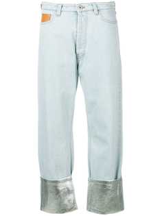 Paco Rabanne прямые джинсы с контрастными манжетами