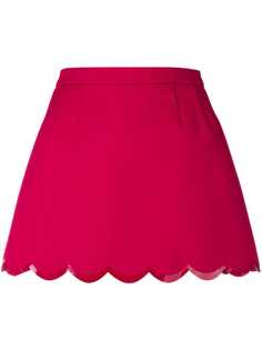 Red Valentino мини-юбка с волнистым подолом