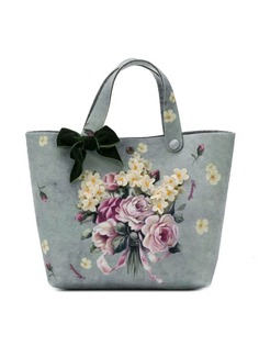 Monnalisa сумка-тоут с цветочным декором