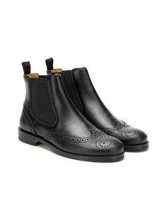 Gallucci Kids brogue detailed Chelsea boots