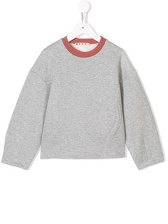 Marni Kids толстовка с контрастным воротником