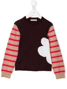 Marni Kids джемпер с контрастными рукавами