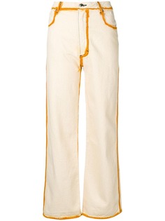 Eckhaus Latta джинсы с контрастной окантовкой