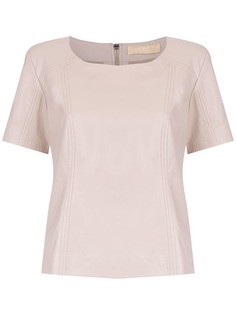Clé leather Eliot blouse