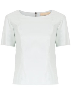 Clé leather Eliot blouse