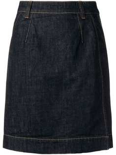 Carven джинсовая юбка А-образного силуэта
