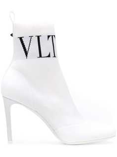 Valentino ботильоны VLTN с носочной вставкой