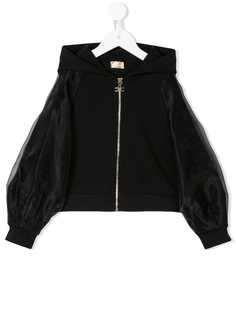Elisabetta Franchi La Mia Bambina толстовка с рукавами из тюля