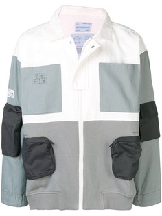 C2h4 куртка-рубашка дизайна колор-блок