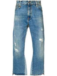 R13 джинсы свободного кроя с эффектом потертости