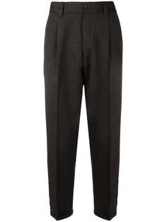 Pt01 зауженные к низу брюки с мятым эффектом