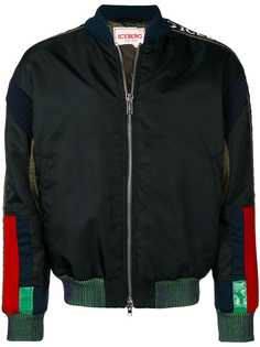 Iceberg куртка-бомбер с нашивками