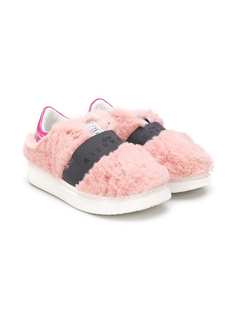 John Richmond Junior faux-fur logo sneakers