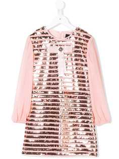 John Richmond Junior sequin embroidered shift dress