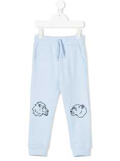 Kenzo Kids спортивные брюки с вышивкой