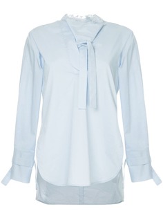 Eudon Choi рубашка с длинными рукавами и разрезами по бокам