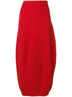 Jil Sander трикотажная юбка миди