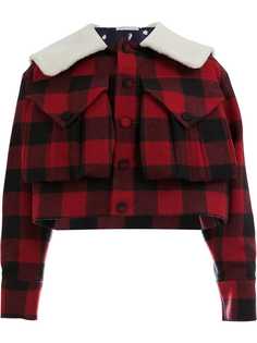 Charles Jeffrey Loverboy oversized collar checked jacket