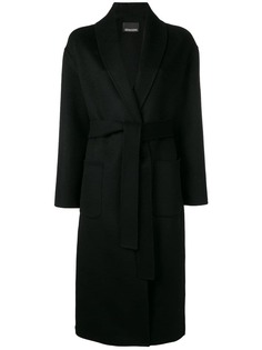 Ermanno Ermanno belted single breasted coat