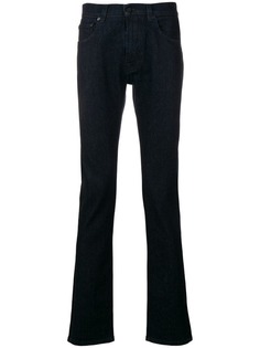 Etro джинсы узкого кроя с вышивкой