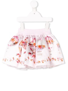 Monnalisa пышная юбка с принтом