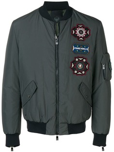 Frankie Morello куртка-бомбер с пэтчами