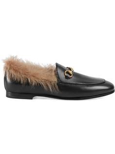 Gucci меховые лоферы Gucci Jordaan