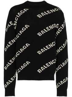 Balenciaga джемпер с логотипами