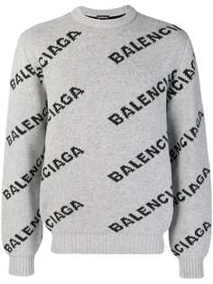 Balenciaga свитер с логотипами