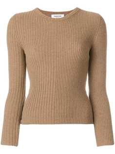 Thom Browne пуловер в полоску в рубчик