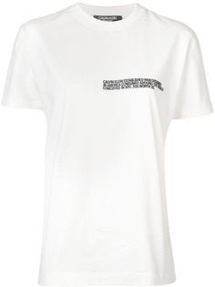 Calvin Klein 205W39nyc футболка с заплаткой с логотипом