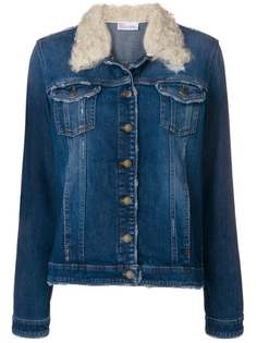 Red Valentino джинсовая куртка с отделкой из овчины