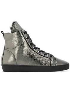 Hogl ботинки с металлическим отблеском на шнуровке