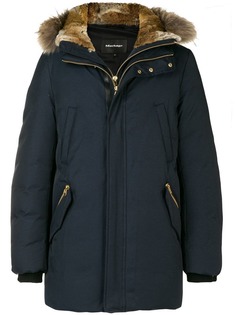 Mackage пуховик с капюшоном с оторочкой мехом енота