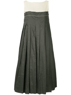 Comme Des Garçons Vintage расклешенное платье миди с контрастной отделкой