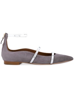 Malone Souliers By Roy Luwolt балетки с заостренным носом и контрастными ремешками